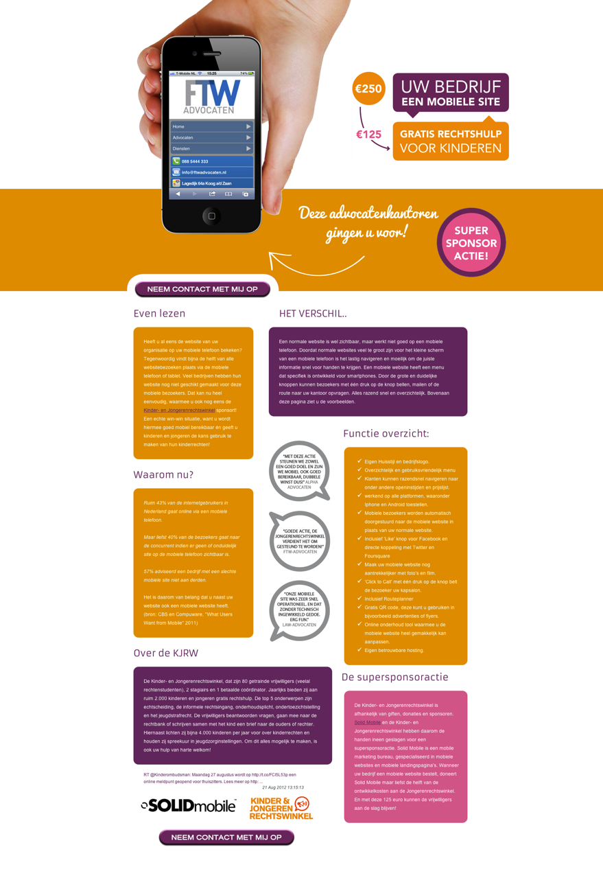 Campagne website KJRW