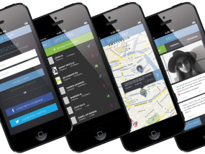 SpottiApp, local social network