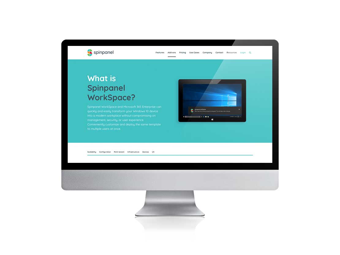 De webdesigners van Qoorts ontwikkelden de nieuwe website voor Spinpanel