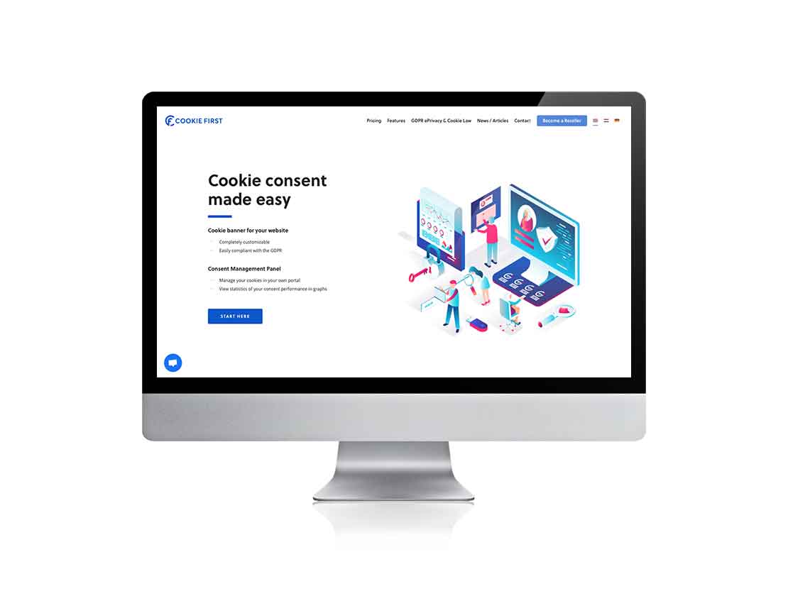 De webdesigners van Qoorts ontwikkelden het nieuwe platform voor CookieFirst